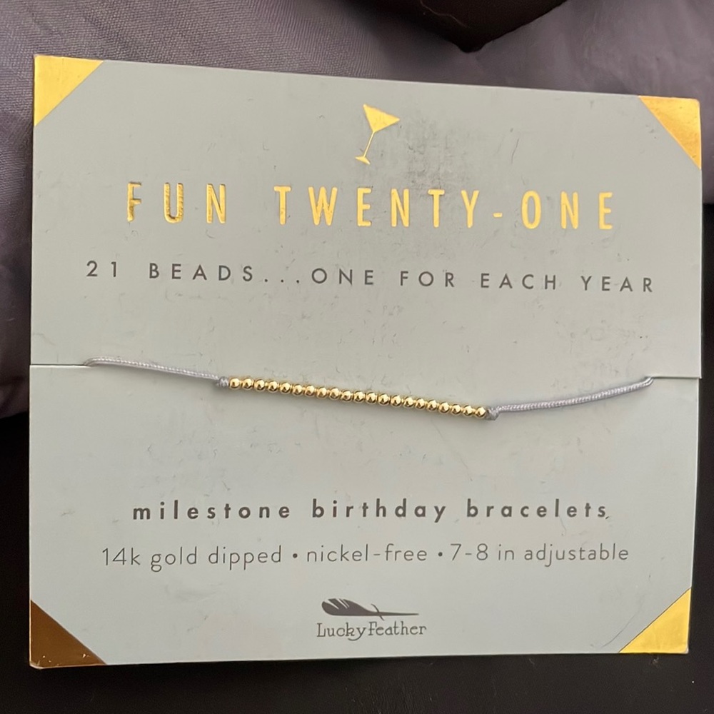 21st Birthday Bracelet NEW